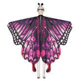 Butterfly Cosplay Cloak Mask Headband Costume Outfits Halloween Carnival Party Suit